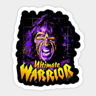 Ultimate Warrior In Your Face Sticker